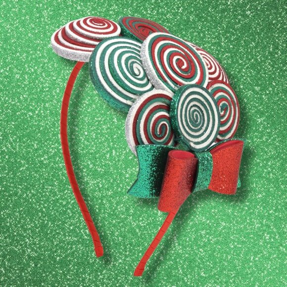 Festive Candy Cane Headband Christmas Party Accessories Unisex One Size - Picture 4 of 7